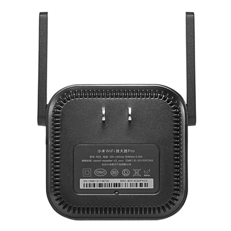 wi-fi усилитель сигнала (репитер) xiaomi mi wi-fi amplifier pro black (черный)