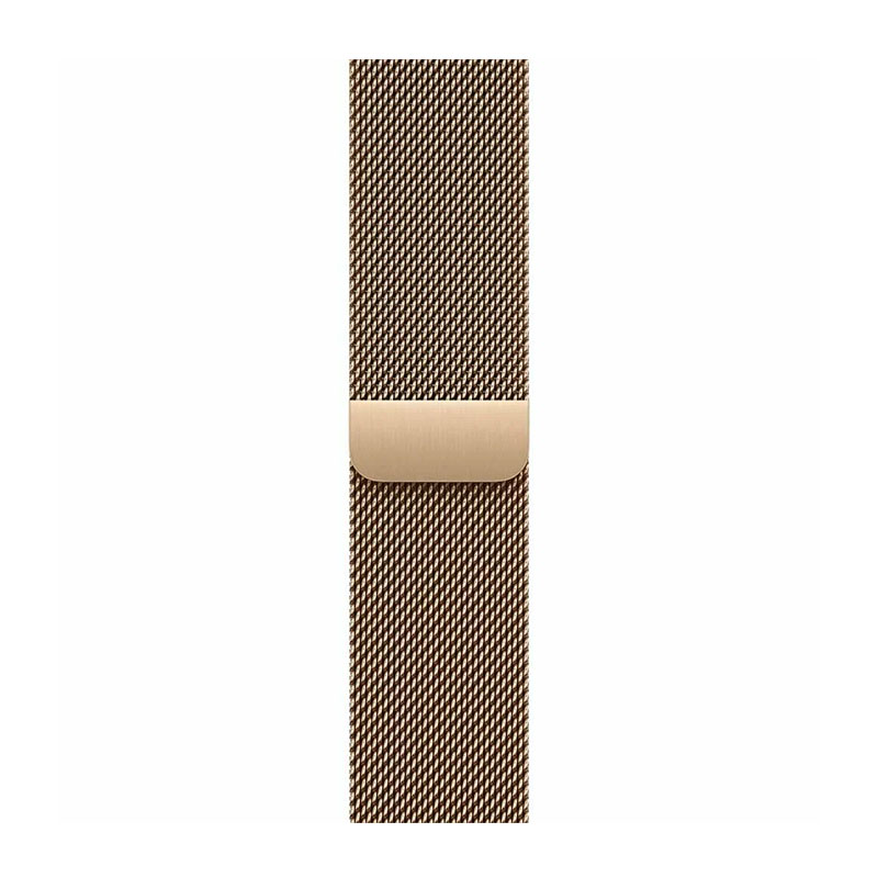 умные часы apple watch series 10 gps + cellular 46 мм, gold titanium case with gold milanese loop m/l