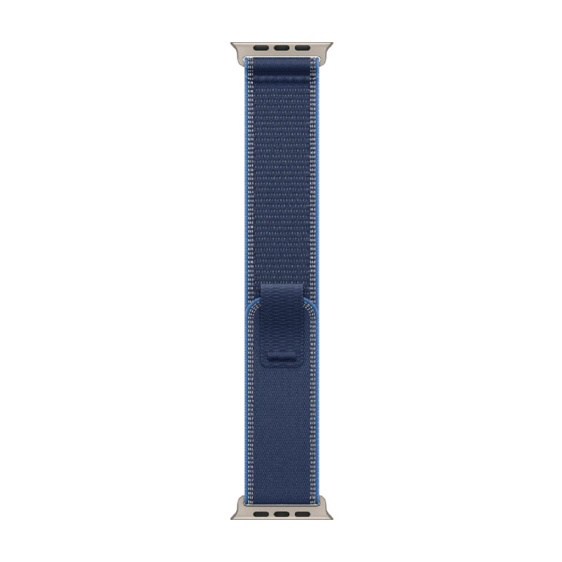 умные часы apple watch series ultra 3 (2025) 49 мм, natural titanium case, blue trail loop