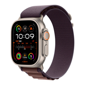 смарт-часы apple watch ultra 2 gps + cellular, 49мм, m, ремешок alpine индиго