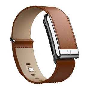 ремешок для whoop 5.0 leatherluxe, каштан/крем (chestnut/cream) s