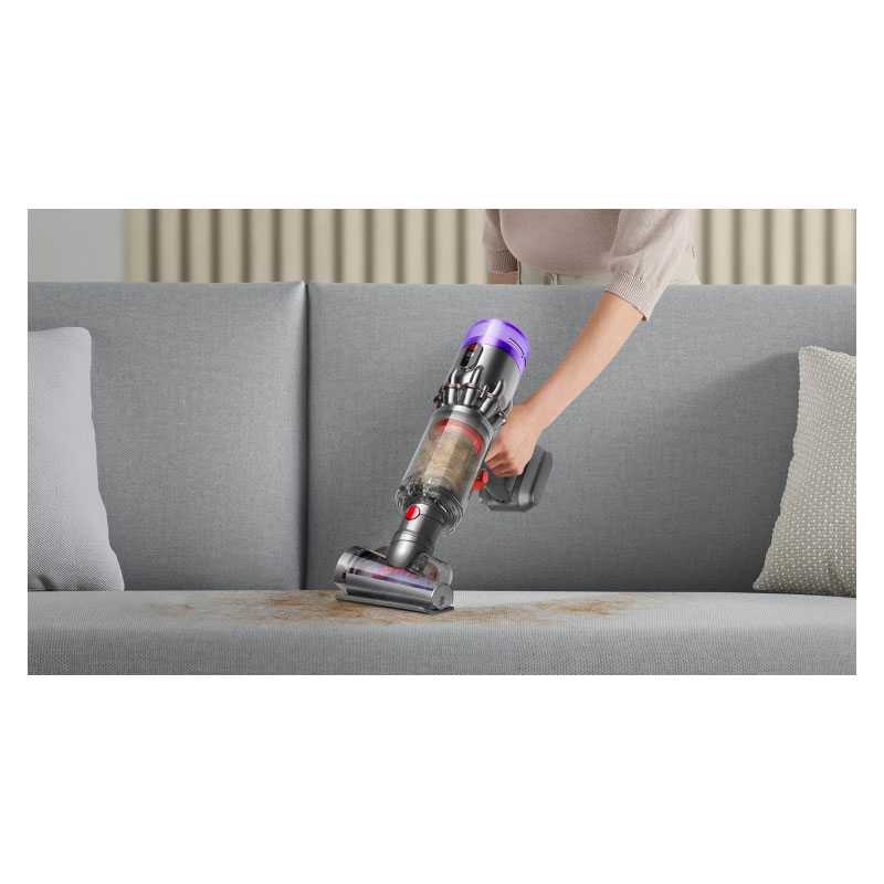 беспроводной ручной пылесос dyson humdinger, nickel/purple