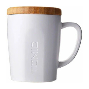 кружка xiaomi tomicceramic cup with bamboo cover white (tcl1314)