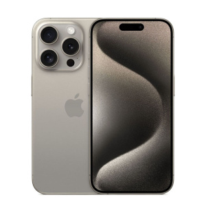 apple iphone 15 pro 256gb, natural titanium, dual nano sim "натуральный титан"