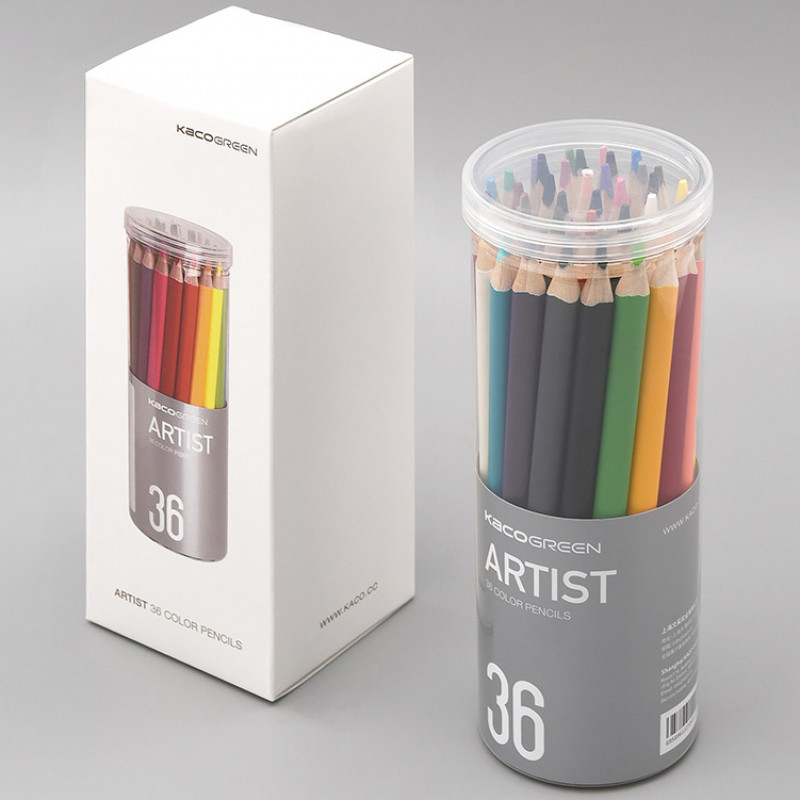 цветные карандаши xiaomi kacogreen artist 36 шт