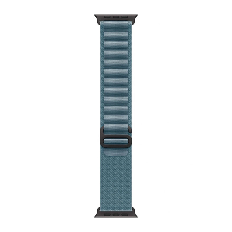 умные часы apple watch series ultra 3 (2025) 49 мм, black titanium case, light blue alpine loop