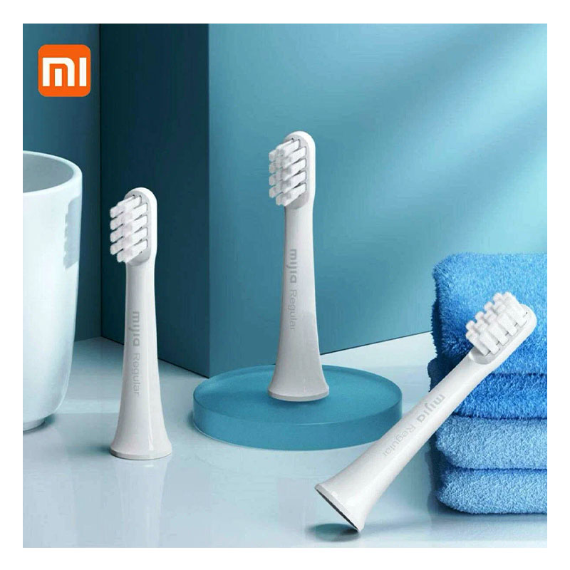 сменные насадки для зубной щетки xiaomi mijia sonic electric toothbrush t100 3шт white