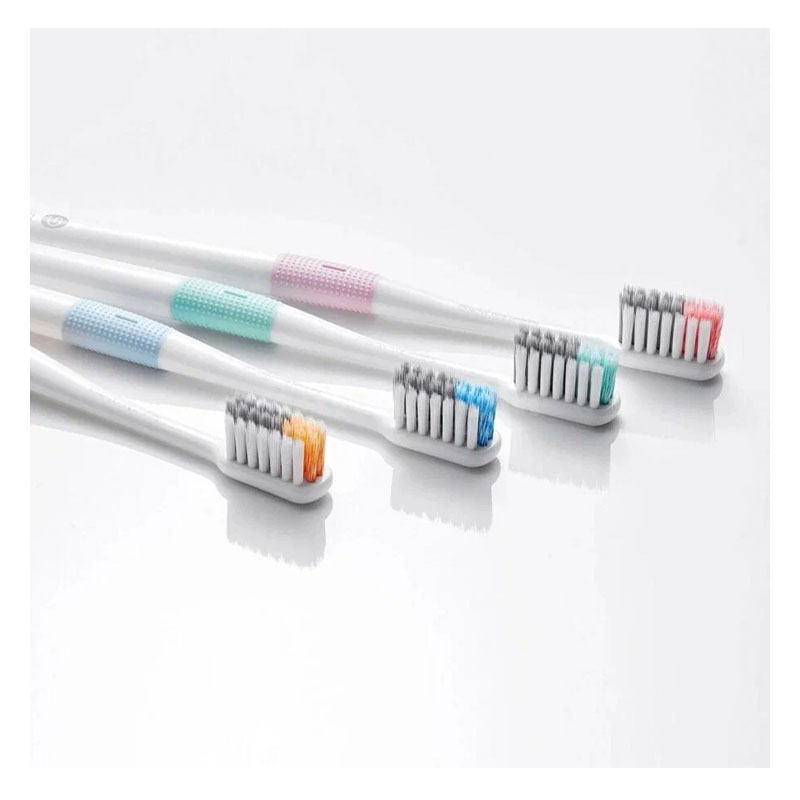 набор зубных щеток xiaomi doctor b bass method toothbrush, 4 шт.