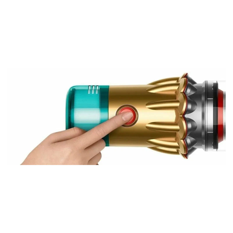 беспроводной ручной пылесос dyson v12 detect slim, золотой/никель