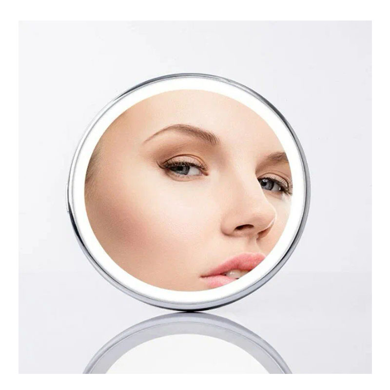 зеркало косметическое jordan & judy led makeup mirror (nv030), silver с подсветкой