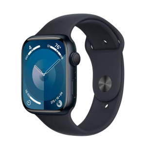 смарт-часы apple watch series 9, 41мм, m/l sport band, тёмная ночь (mr8x3)