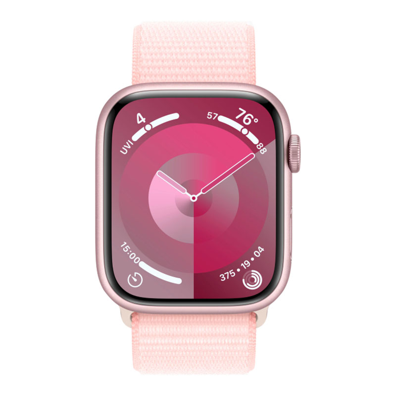 смарт-часы apple watch series 9, 45мм, loop band, нежно-розовый (mr9j3)