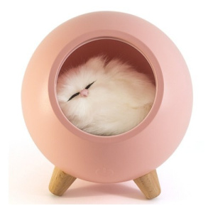 светильник ночник cat sleep круглый mix