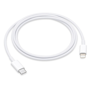кабель apple usb type-c - lightning (mx0k2zm/a), белый, 1 м