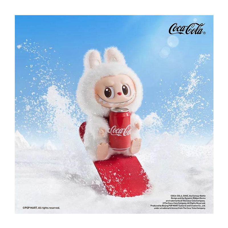 коллекционная фигурка pop mart labubu coca-cola