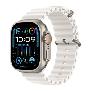 смарт-часы apple watch ultra 2 gps + cellular, 49мм, ремешок ocean белый