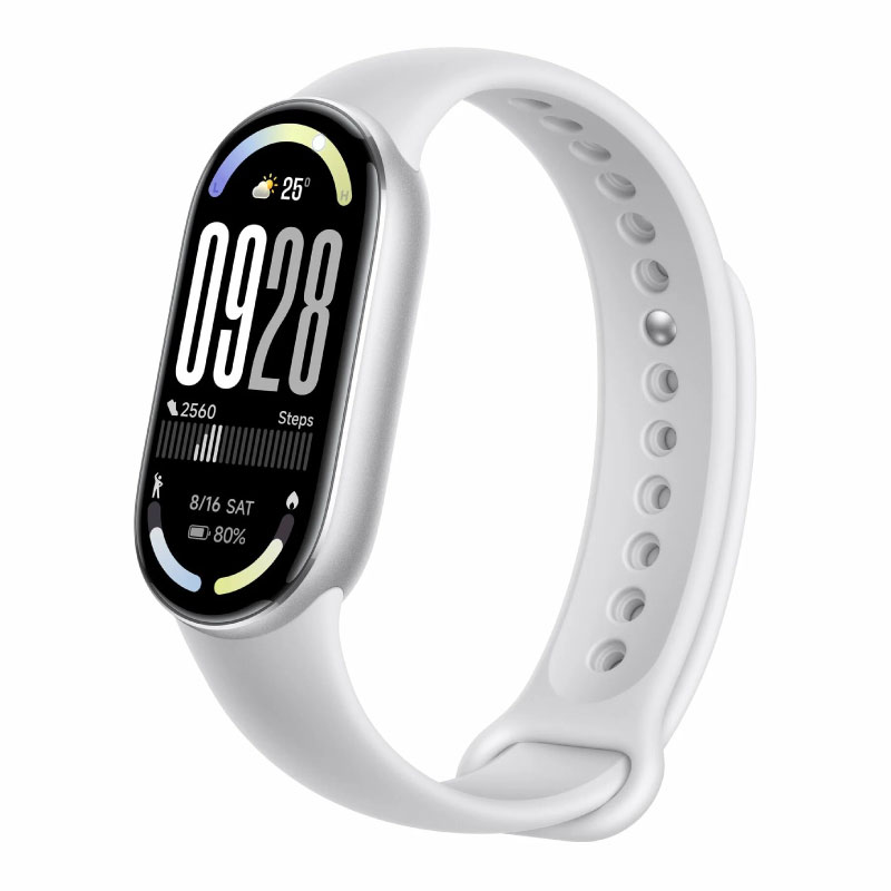 фитнес-браслет xiaomi smart band 10 ru glacier silver/серебристый