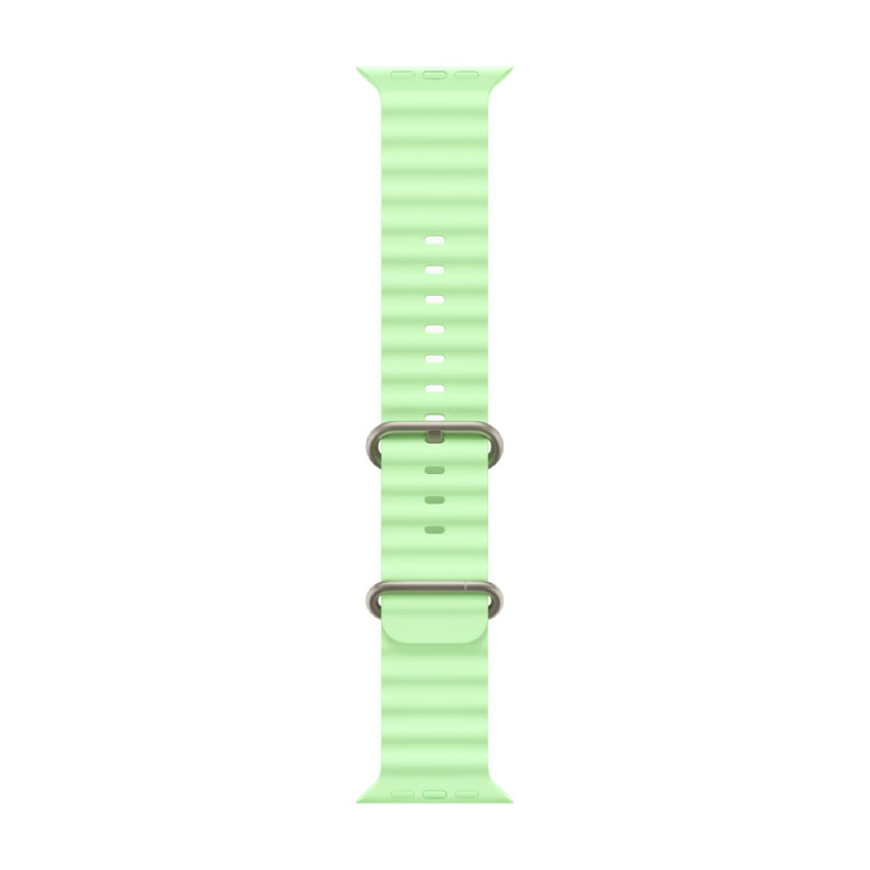 умные часы apple watch series ultra 3 (2025) 49 мм, natural titanium case, neon green ocean band