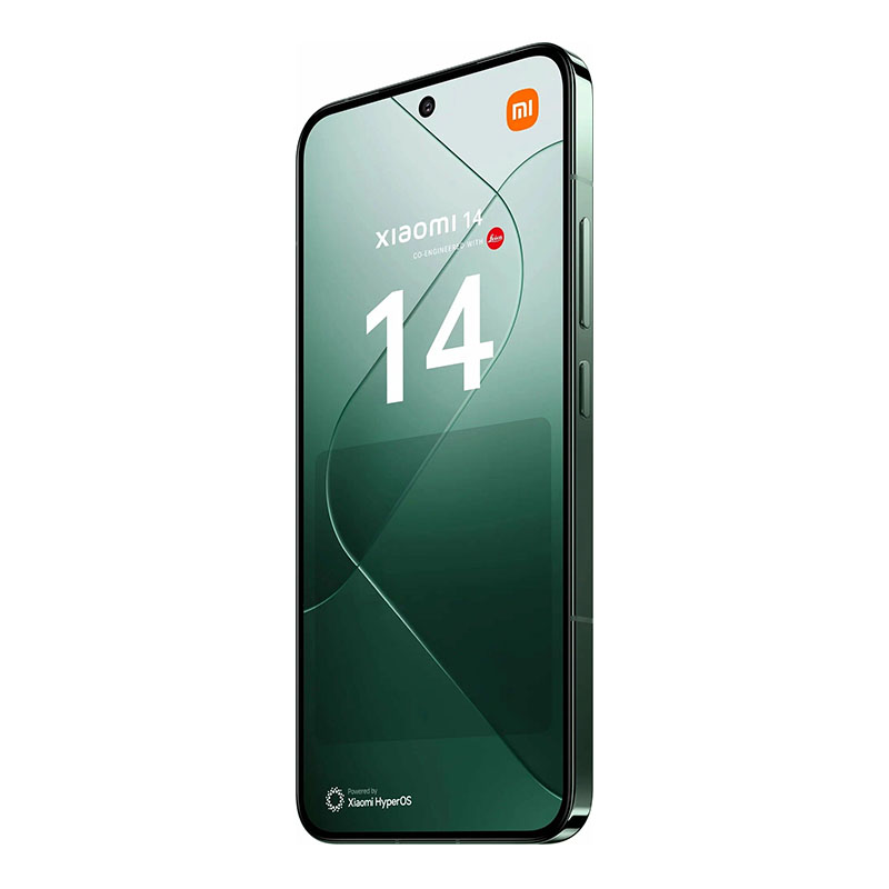 смартфон xiaomi 14 12/256 гб, dual: nano sim + esim, зеленый