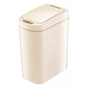 мусорное ведро xiaomi ninestars waterproof sensor trash can, 7 л (dzt-7-2s), кремовый