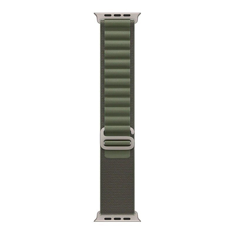 умные часы apple watch ultra gps + cellular 49мм titanium case with green alpine loop mqew3, зеленый