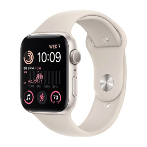 умные часы apple watch series se gen 2 40 мм aluminium case, starlight sport band mnt33ll/a (размер s/m)