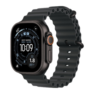 умные часы apple watch series ultra 3 (2025) 49 мм, black titanium case, black ocean band