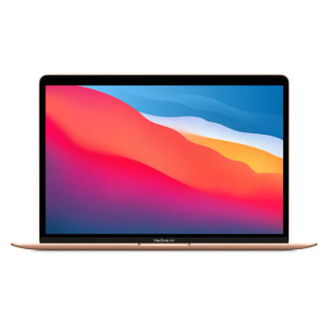 apple macbook air 13.3" (m1, 2020) 8гб, 512гб ssd gold, золотой (mgne3ll/a)