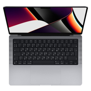 apple macbook pro 16" (m1 pro 10c cpu, 16c gpu, 2021) 16гб, 512гб ssd, space gray серый космос (mk183ll/a)