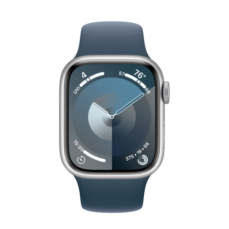 смарт-часы apple watch series 9, 41мм, s/m sport band, грозовой синий (mr903)