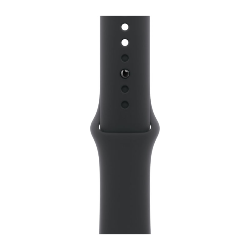 умные часы apple watch series 11 (2025) gps 46 мм, jet black aluminium case, sport band, black m/l