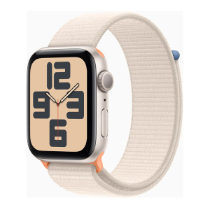 умные часы apple watch series se (2023) gen 2 44 мм aluminium case, starlight sport loop (mre63)