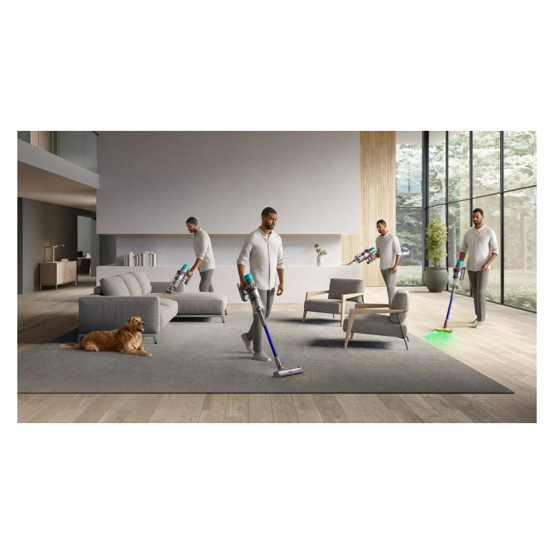 беспроводной пылесос dyson gen5outsize (sv24), никель/синий