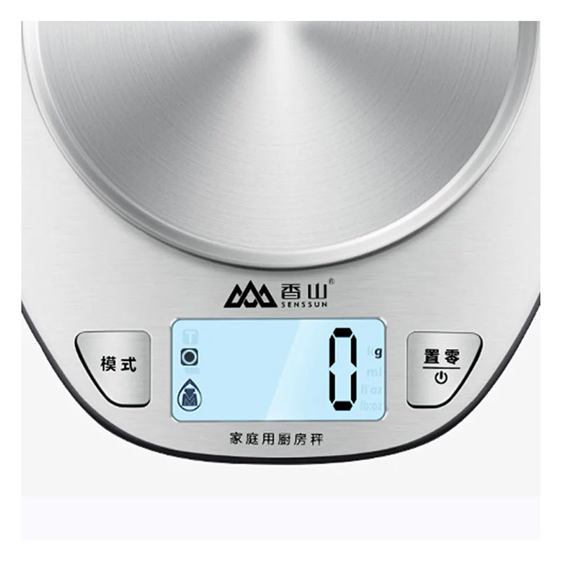 кухонные весы senssun electronic kitchen scale (ek518), серебристый