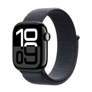 умные часы apple watch series 10 (2024) 42 мм, aluminium case, loop band, black (mwwg3)