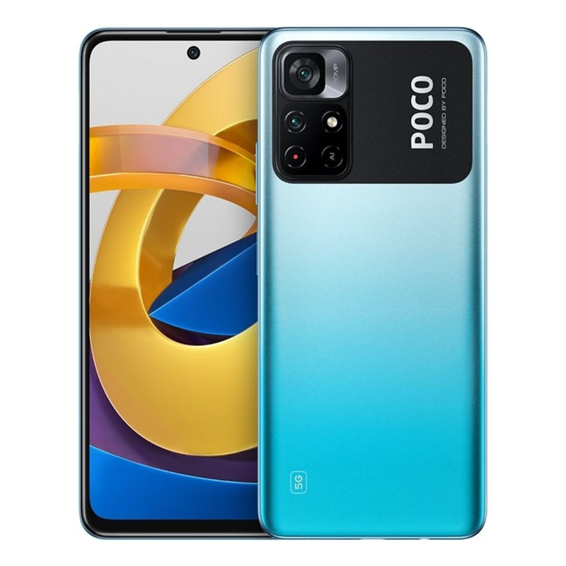 смартфон xiaomi poco m4 pro 5g 6/128 гб global, холодный синий