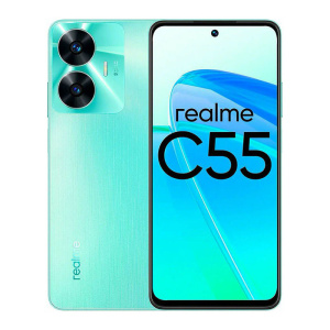 смартфон realme c55 6/128 гб ru, dual nano sim, green, зеленый
