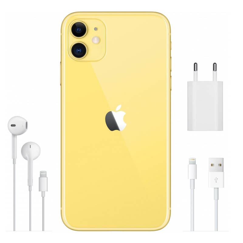 apple iphone 11 64gb (желтый), slimbox