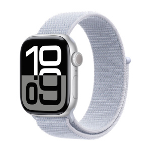 умные часы apple watch series 10 (2024) 46 мм, aluminium case, loop band, smoky blue (mwwn3)