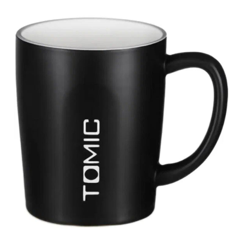 кружка xiaomi tomicceramic cup with bamboo cover black (tcl1314)