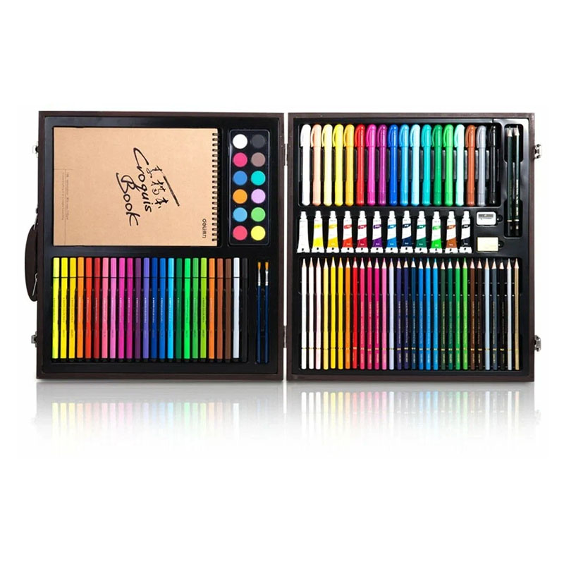 набор для рисования xiaomi deli painting set wooden box