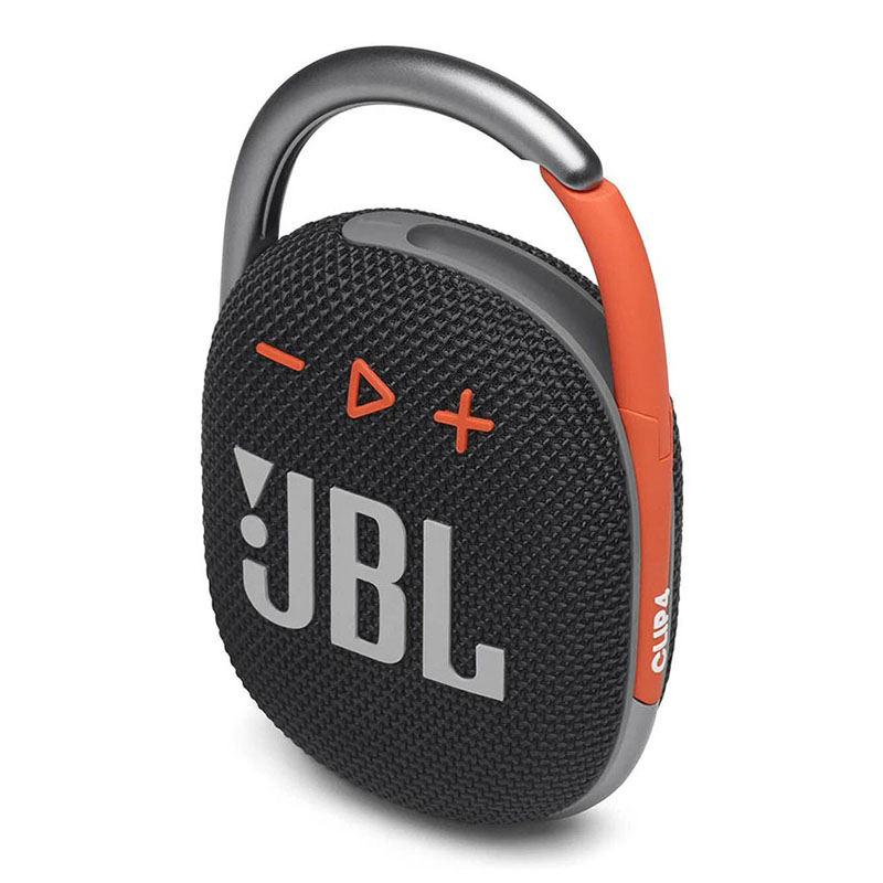 портативная акустика jbl clip 4, 5 вт, черный/оранжевый