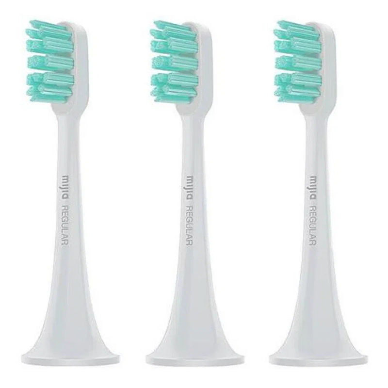 сменные насадки для зубной щетки electric toothbrush t300/t500 белая 3шт, белый