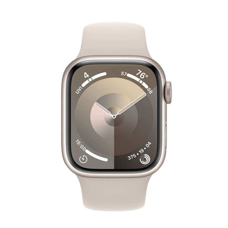 смарт-часы apple watch series 9, 41мм, s/m sport band, сияющая звезда (mr8t3)