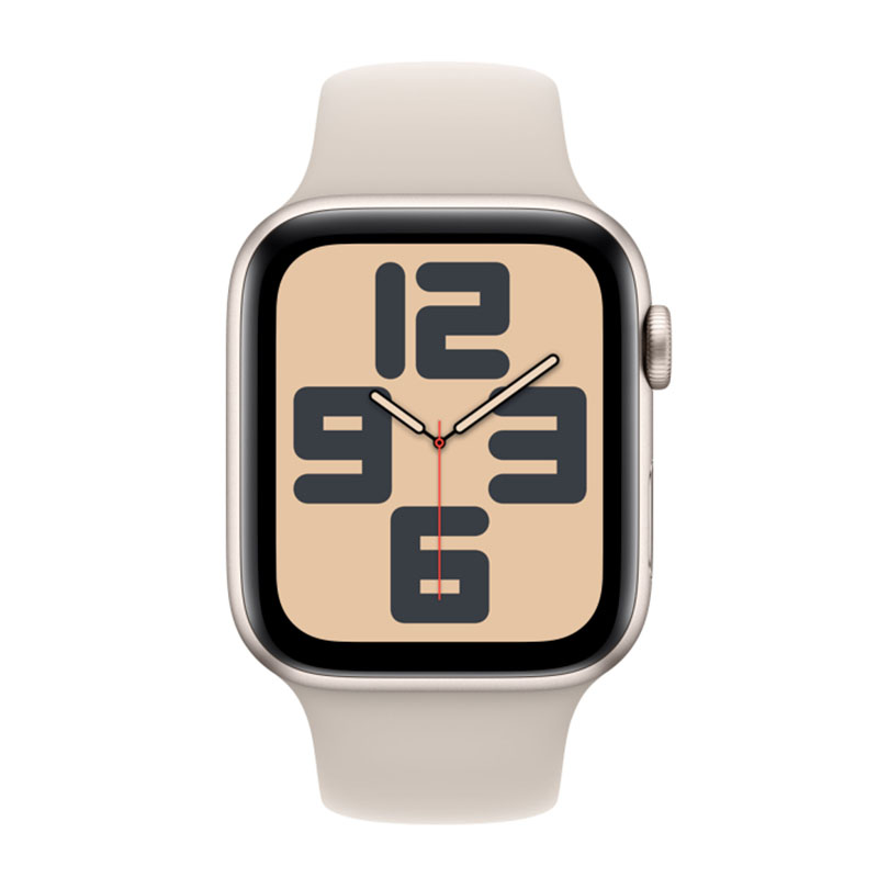 умные часы apple watch series se (2023) gen 2 44 мм aluminium case, starlight sport band (mre53) m/l