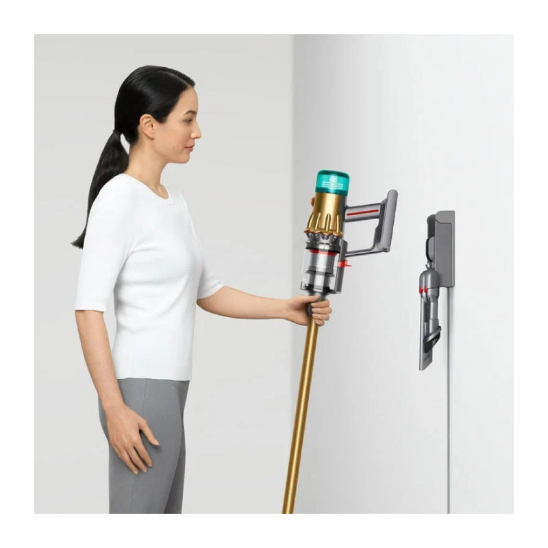 беспроводной ручной пылесос dyson v12 detect slim, золотой/никель