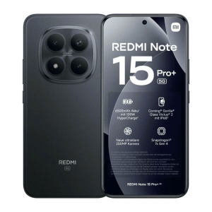 смартфон xiaomi redmi note 15 pro+ 5g 8/256 гб, dual nano sim, black/черный