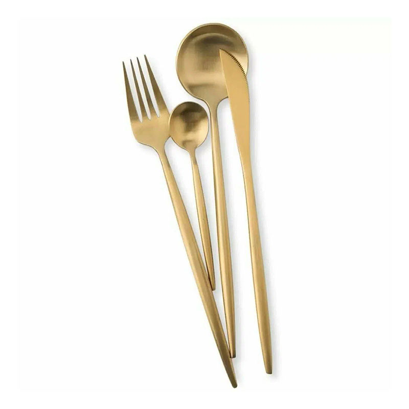 набор столовых приборов maison maxx stainless steel cutlery set (cyz-001j) gold