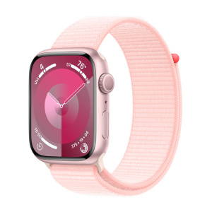 смарт-часы apple watch series 9, 45мм, loop band, нежно-розовый (mr9j3)