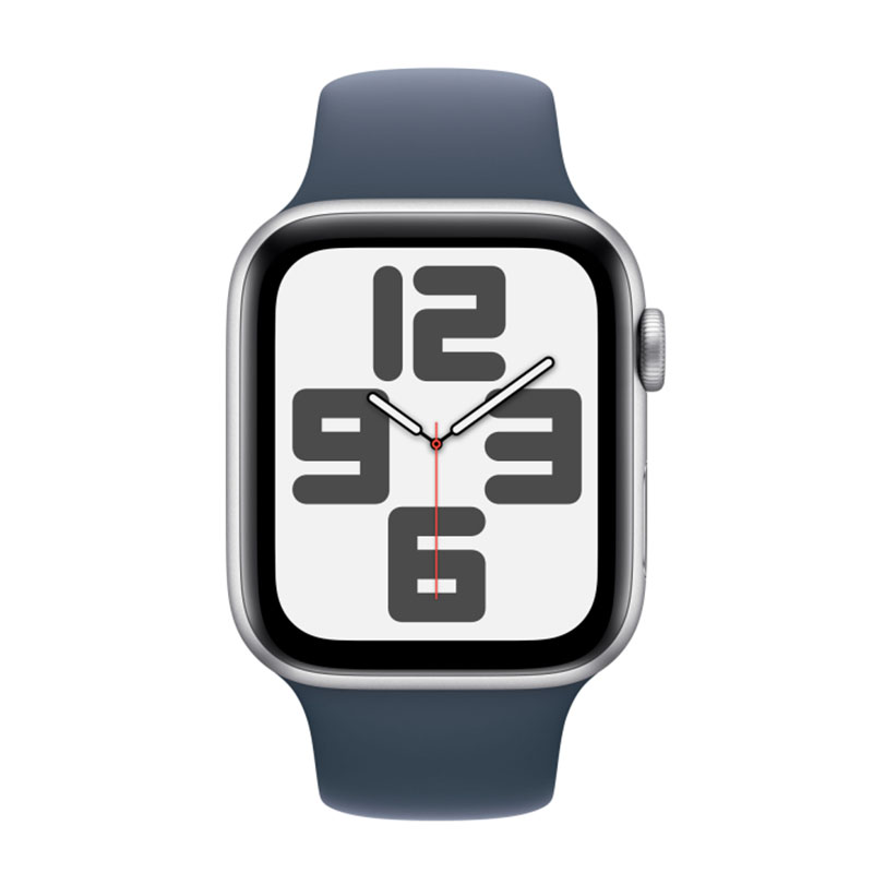 умные часы apple watch series se (2023) gen 2 40 мм aluminium case, silver blue sport band (mre13) s/m